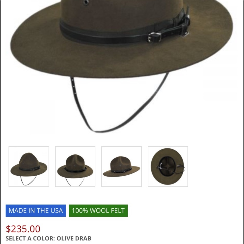 Stetson cowboy hat/ campaign hat.